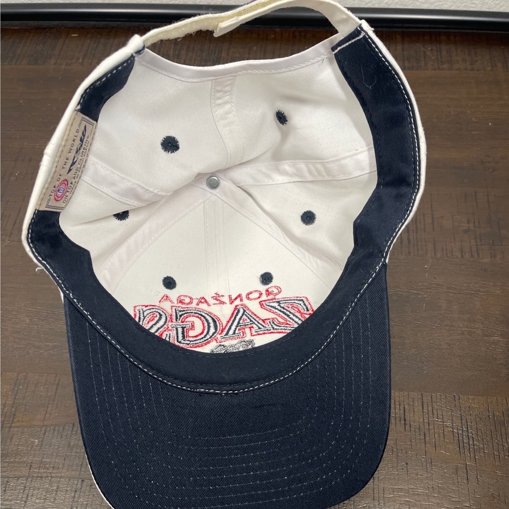 Gonzaga Zags Hat Top of the World White Navy Blue Adjustable Baseball Cap NCAA - Picture 2 of 4